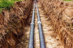 underground sewer pipes