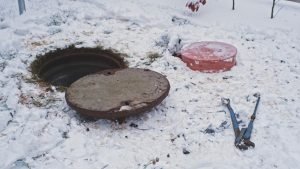 open storm drain