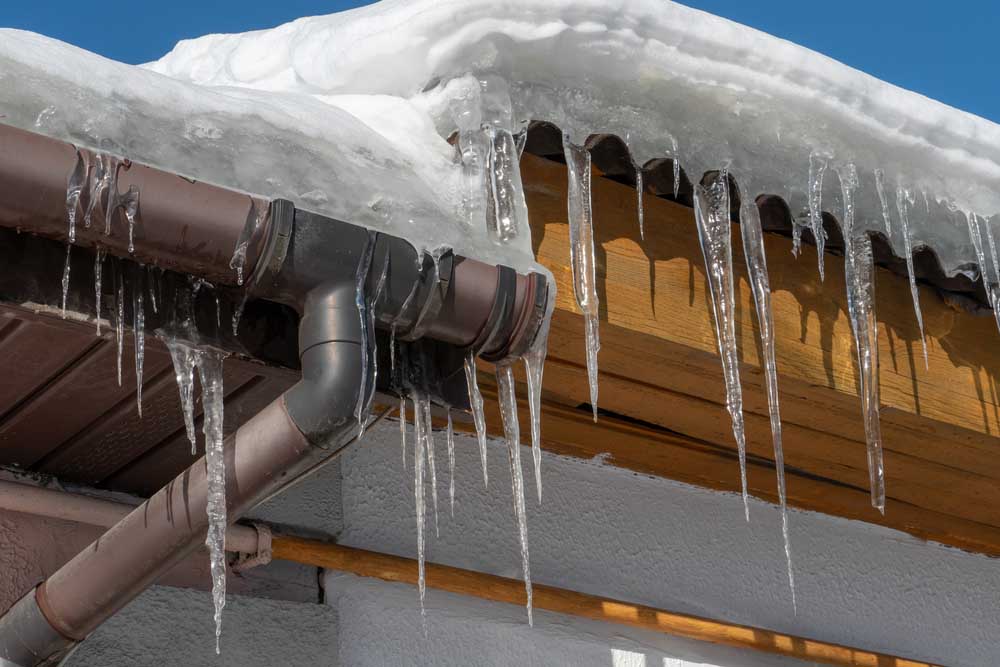 icicles on pipes